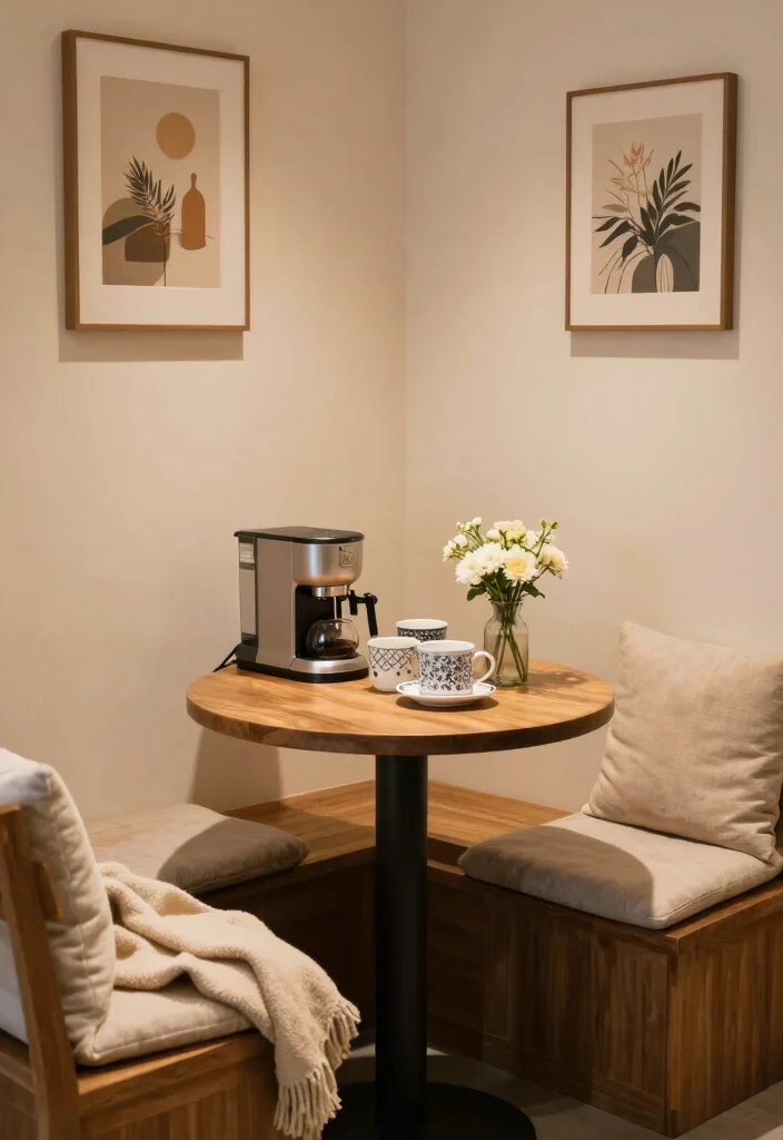 16 Coffee Stand Design Ideas That Feel Modern & Functional - 3. Corner Coffee Nook 1