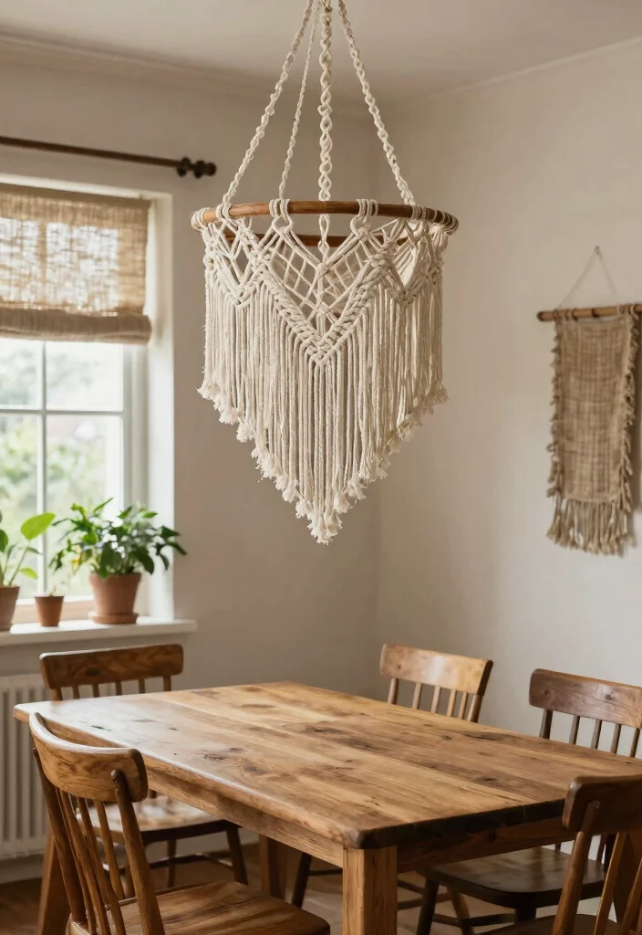 16 Plug In Chandelier Ideas With Easy Elegant Lighting - 1. Macramé Dream Chandelier 1