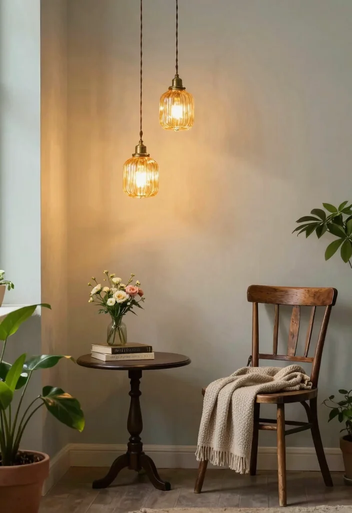 16 Plug In Chandelier Ideas With Easy Elegant Lighting - 2. Vintage Glass Pendant Lights 1