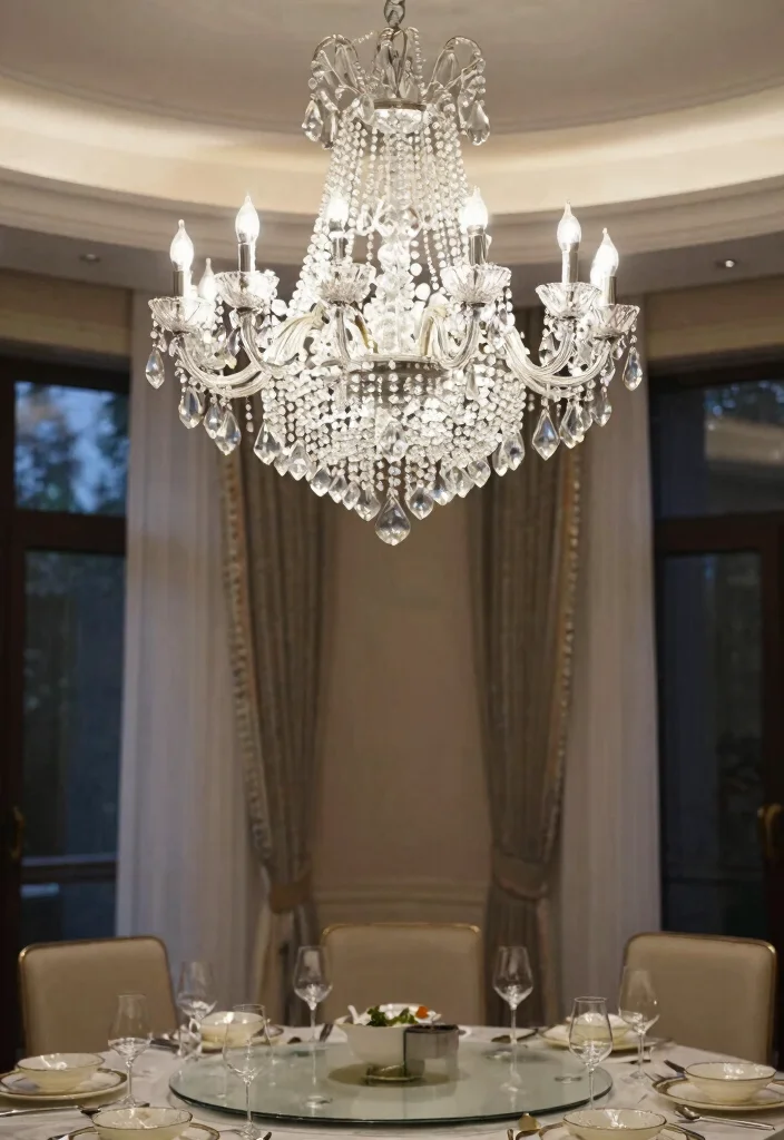 16 Plug In Chandelier Ideas With Easy Elegant Lighting - 6. Crystal Accent Plug-In Chandelier 1
