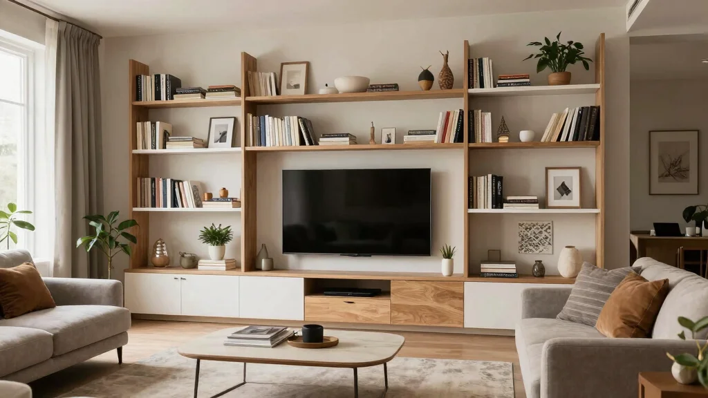 16 TV and Bookshelf Wall Ideas With Smart Layout