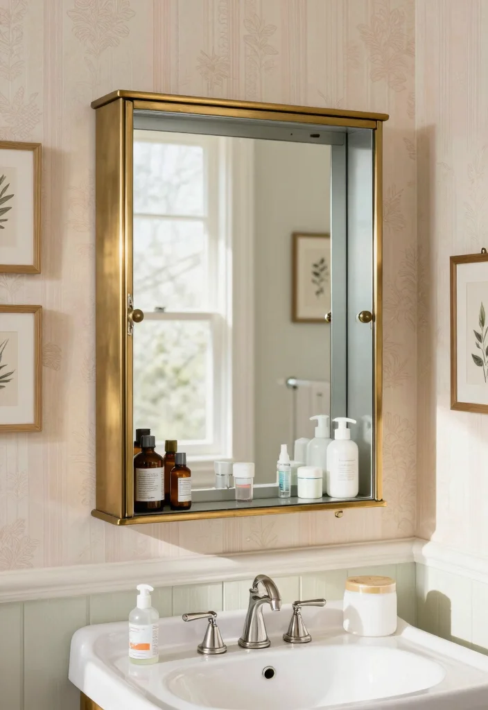 17 Mirror Cupboard Bathroom Ideas With Hidden Storage - 1. The Classic Medicine Cabinet 1