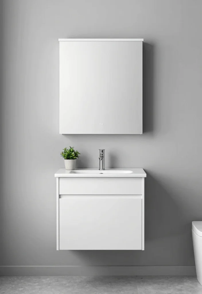 17 Mirror Cupboard Bathroom Ideas With Hidden Storage - 5. Minimalist Designs for Modern Aesthetics 1