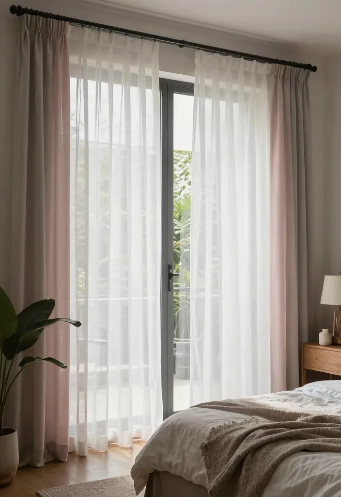 17 Sliding Door Curtains 2026 Trending Ideas That Flow Beautifully - 5. Sheer Layering: Light and Airy 1