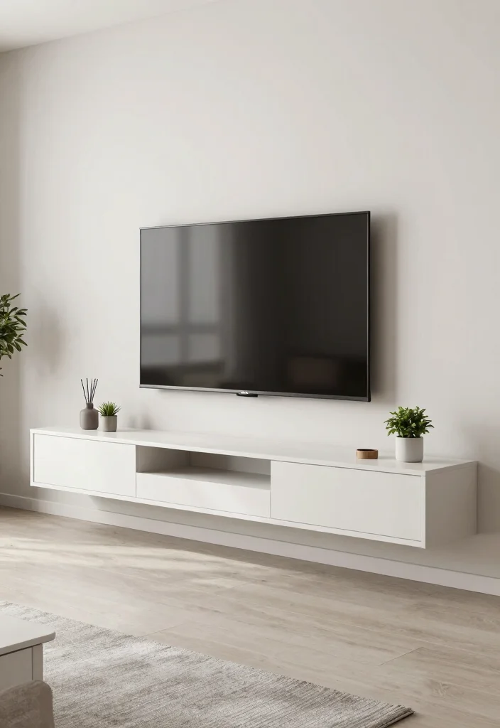 17 TV Unit Table Ideas With Stylish Storage - 1. Floating TV Unit Tables for a Clean Look 1