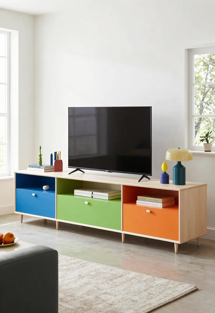 17 TV Unit Table Ideas With Stylish Storage - 11. Modular TV Units for Flexible Spaces 1