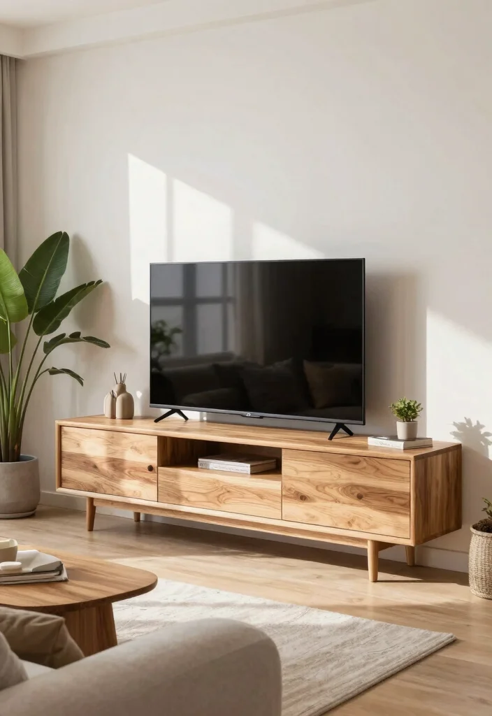 17 Wall TV Unit Design 2026 Trending Ideas That Elevate Your Living Room - 17. Eco-Friendly Materials in Design 1