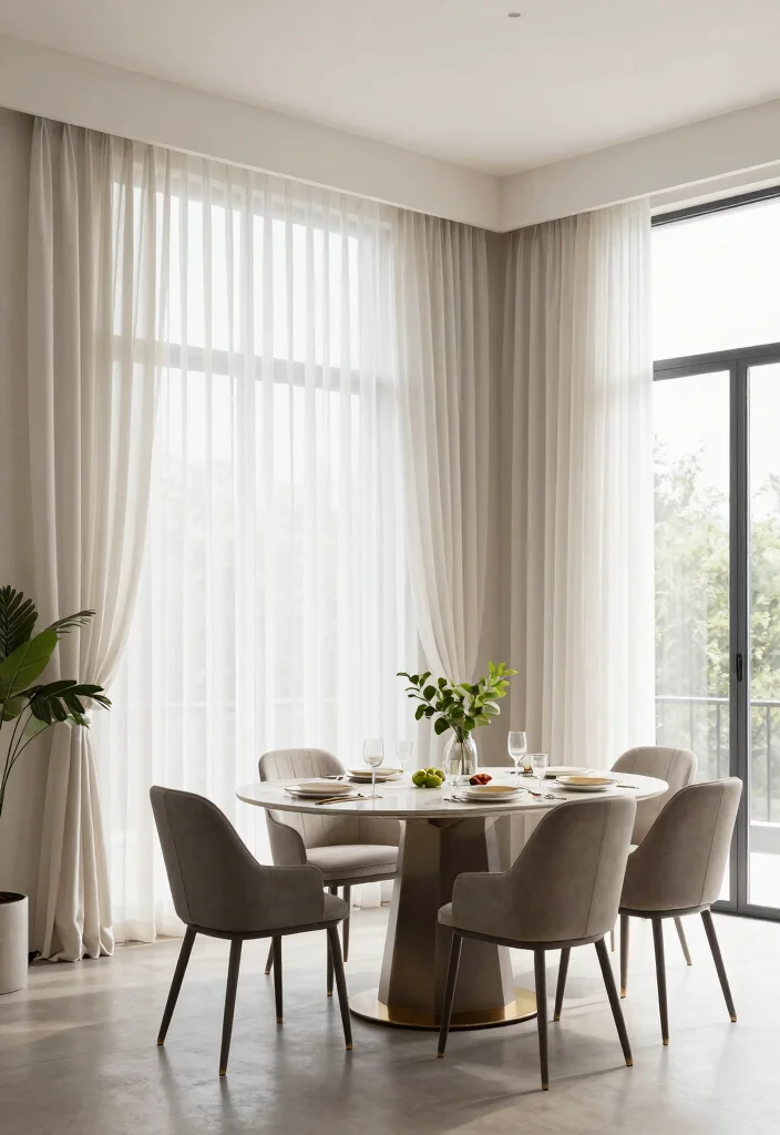 18 Blinds With Curtains Ideas That Layer Beautifully - 5. Sheer Curtains with Vertically Blinds 1