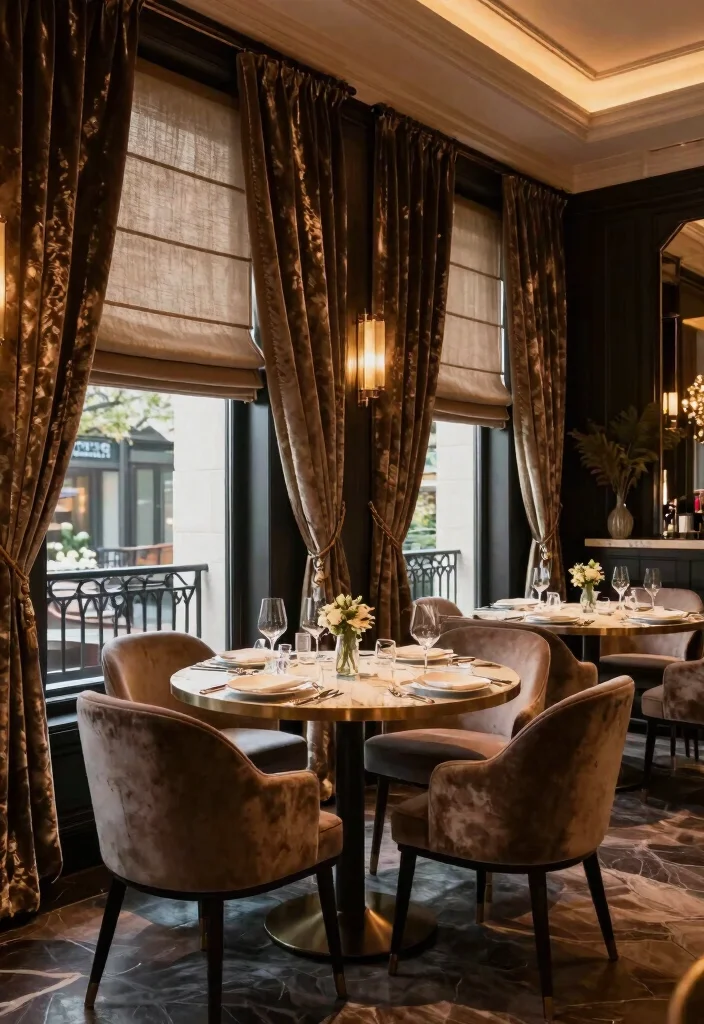 18 Blinds With Curtains Ideas That Layer Beautifully - 8. Velvet Curtains with Roman Blinds 1