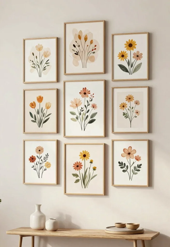 18 Floral Wall Decor Ideas That Add Romantic Touch - 8. Floral Wall Art Canvas Prints 1