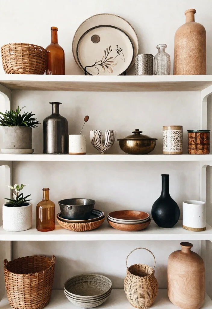 18 IKEA Shelf Decor Ideas That Look Designer Styled - 13. Mix and Match Styles 1
