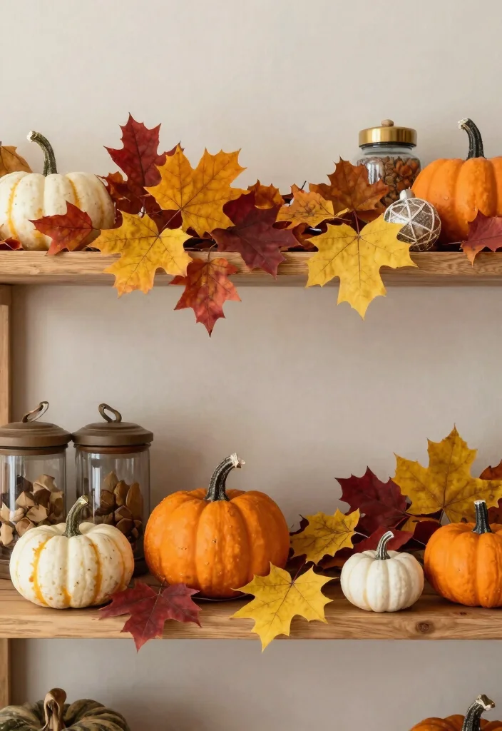 18 IKEA Shelf Decor Ideas That Look Designer Styled - 9. Seasonal Touches 1