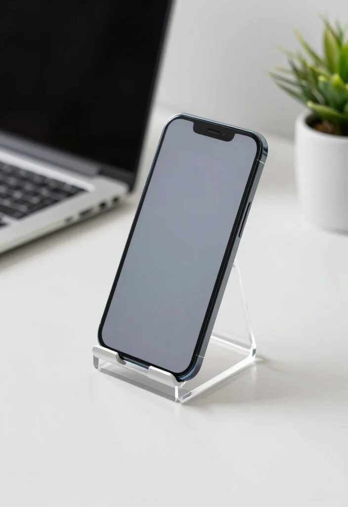 18 Phone Stand Design Ideas That Look Sleek & Creative - 13. Vertical Phone Stands 1