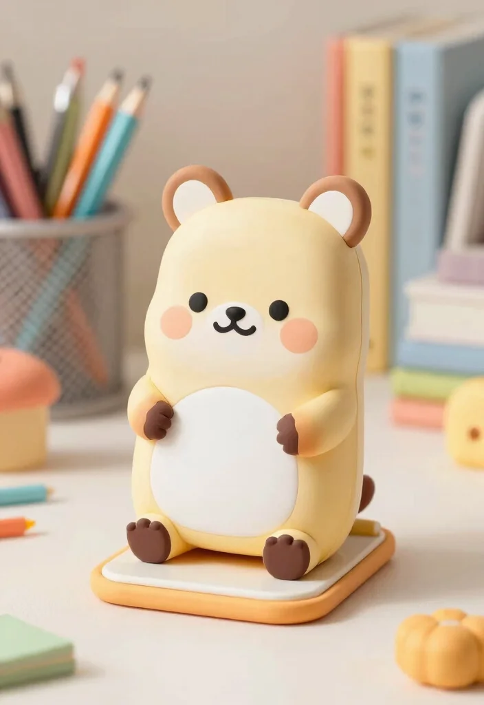 18 Phone Stand Design Ideas That Look Sleek & Creative - 15. Fun Themed Stands 1