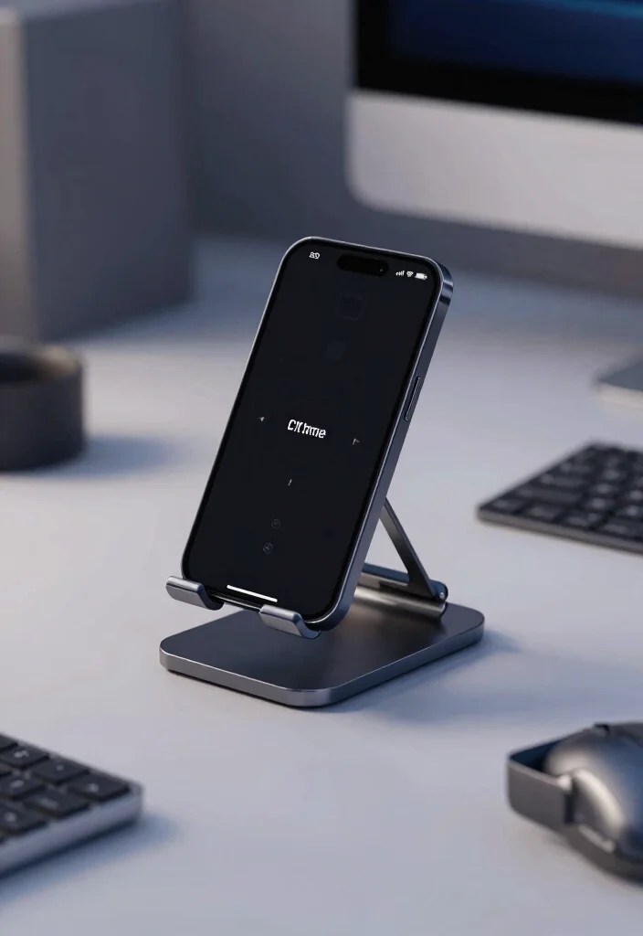 18 Phone Stand Design Ideas That Look Sleek & Creative - 18. Interactive Phone Stands 1