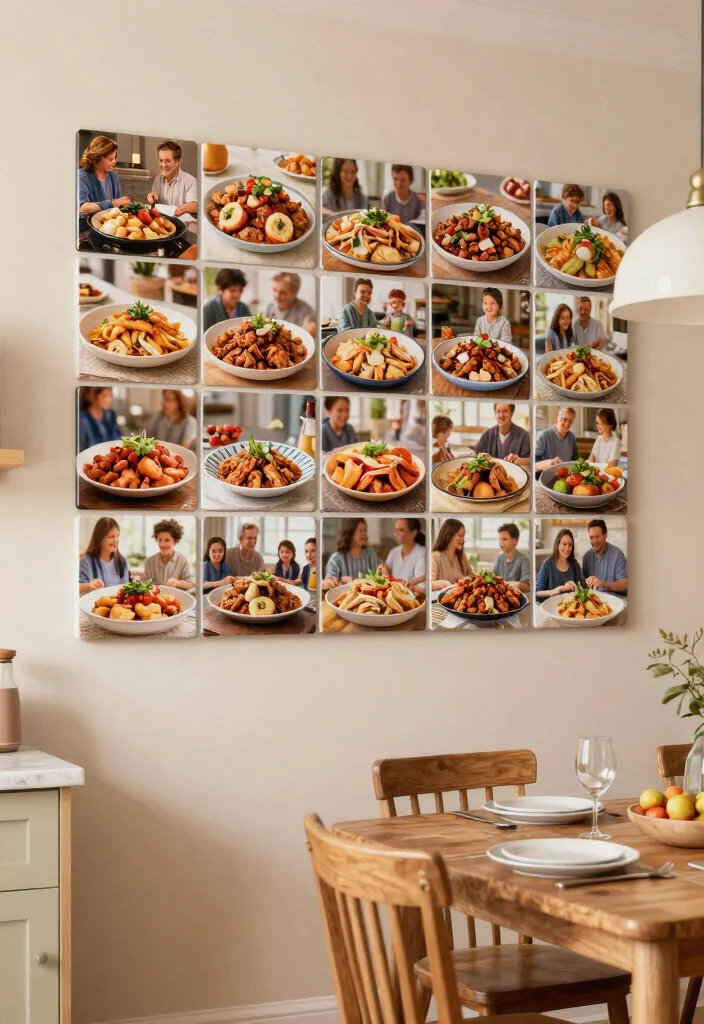 18 Photo Tiles Wall Decor Ideas That Create a Personal Gallery - 16. Family Recipe Tiles 1