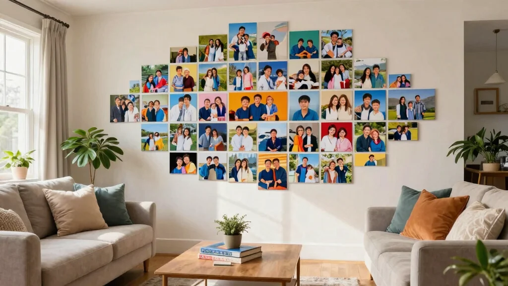 18 Photo Tiles Wall Decor Ideas That Create a Personal Gallery