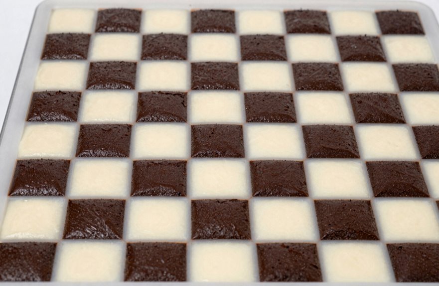 checkerboard batter color contrast