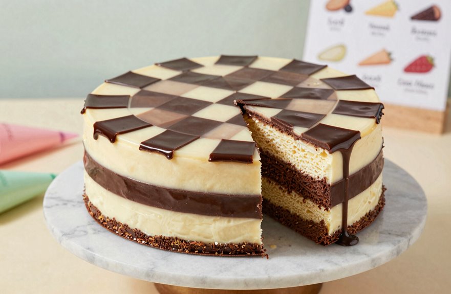 concentric flavor rings pattern
