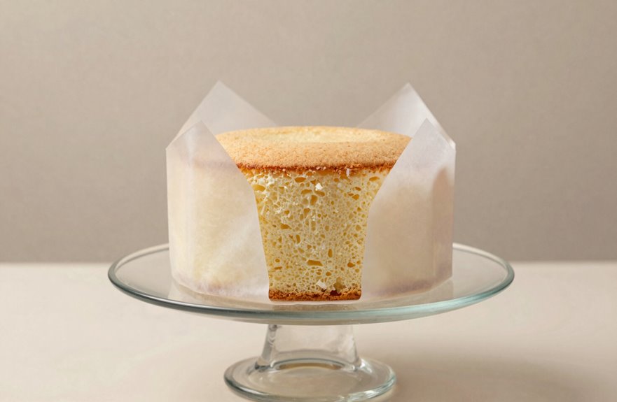 double wrap preserves delicate cake moisture