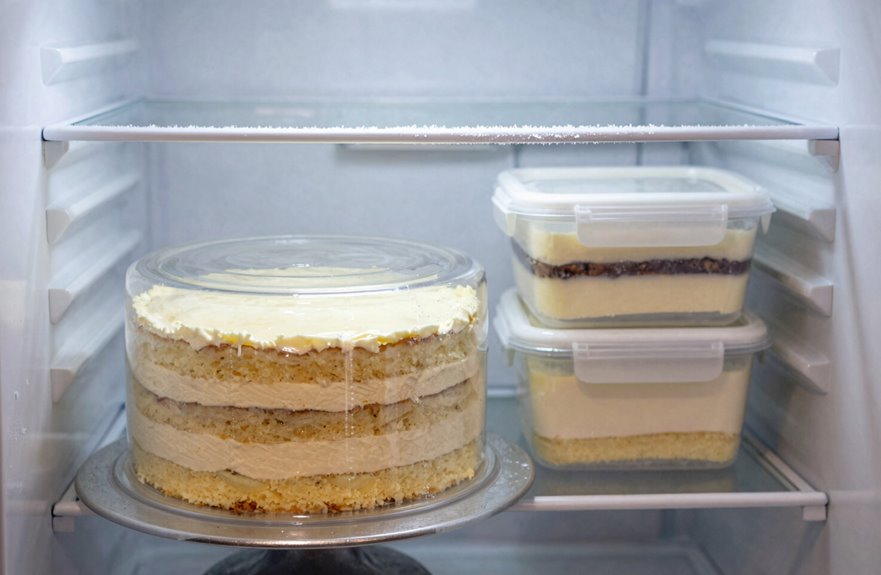 freeze cakes layer by layer