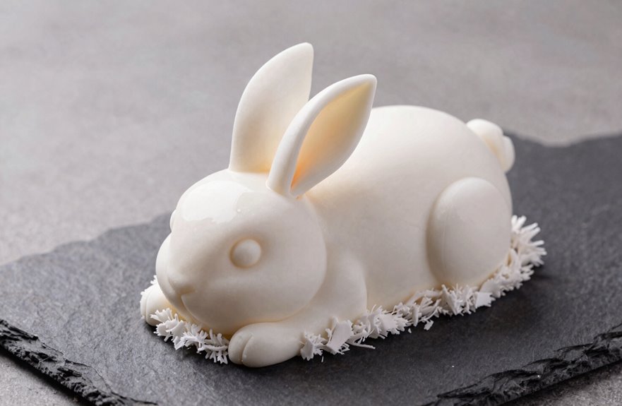 frosted bunny cake textures