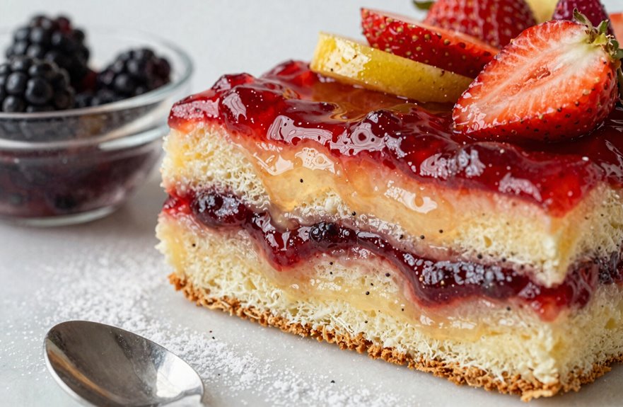 fruit filled cake layering techniques