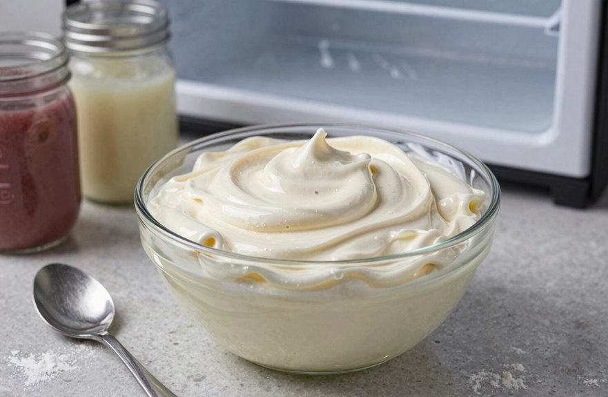 refrigerate freeze rewhip frosting
